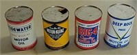 4 Vintage oil cans