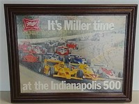 1980 Indy 500 cardboard framed poster