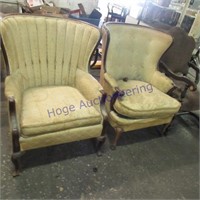 3 old chairs- damaged