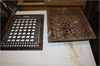 2 Vintage Steel Grates