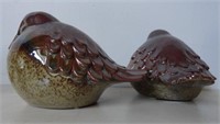 2 oiseaux 		poteries