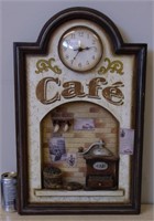 ‘’Café’’ câdre bas relief   peinture  et  ajouts