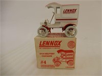 ERTL LENNOX 1905 DELIVERY CAR BANK REPLICA /BOX