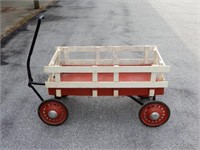 CHILD'S WOODEN WAGON - NEW WOOD RACKING