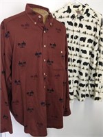 Men's Barn Fly Brand Long Sleeve Print Shirts (2)