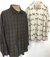 Men's Woolrich Long Sleeve Flannel Shirts (2)