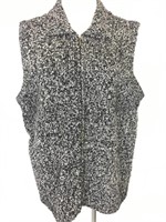 Women's Salt & Pepper Fleck Designer Sweater Vest