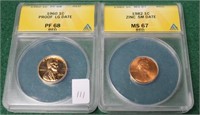 1960, 1982 LINCOLN CENT GRADED