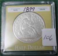 1877 LIBERTY SEATED HALF DOLLAR