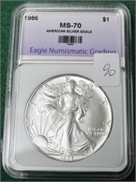 1986 SILVER EAGLE ENG MS-70