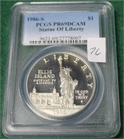 1986S STATUE OF LIBERTY PCGS PR669DCAM