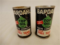 LOT OF 2 BARDAHL TOP OIL 6 FL. OZ. PULL TOP CANS