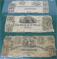 3 1800 PAPER MONEY