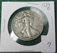 1939D WALKER HALF DOLLAR