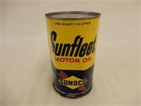 SUNOCO SUNFLEET SUPER C  IMP. QT. MOTOR OIL CAN