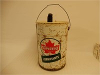 1966 SUPERTEST LUBRICANTS 5 IMP. GAL. OIL CAN