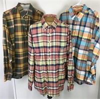 Men's Cinch Plaid Long Sleeve Shirts (3), XL