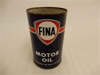FINA MOTOR OIL IMP. QT. FIBRE CAN