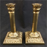 BRASS VIRGINIA METALCRAFTERS CANDLE HOLDERS