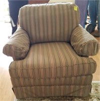 STRIPED UPHOLSTERED CHAIR