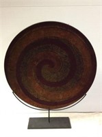 LARGE PLATE ON STAND 23"