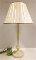 LAMP WITH GLASS SHADE AND OTHER SHADE