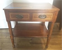 INLAID SIDE TABLE CHERRY