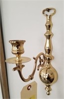 PAIR OF BALDWIN BRASS CANDLE WALL SCONCES