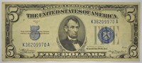 1934 5$ SILVER CERTIFICATE