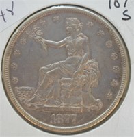 1877 S TRADE DOLLAR  XF