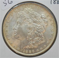 1886 MORGAN DOLLAR  GEM