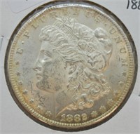 1882 MORGAN SILVER DOLLAR CHOICE BU
