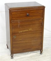 Small Vintage Metal Locking Cabinet / Side Table