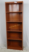 Five Tier Faux Wood Bookshelf