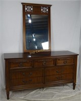 Mid Century Modern Dixie Furn. Dresser W/ Mirror