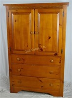 Wood 3 Drawer Armoire