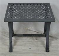 Small Outdoor Gray Aluminum Table