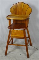 Vintage Solid Wood High Chair