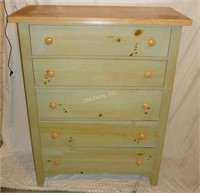 Broyhill Premier Green Dresser Rustic Country