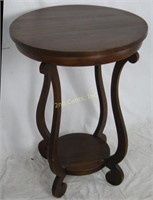 Solid Wood Circular Lamp Table