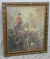 Framed Fox Hunting Print