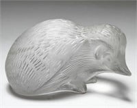 French Lalique Crystal  "Hedgehog" Figurine