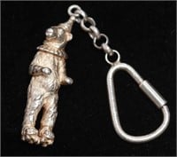 Tiffany & Co. (after) Silver Circus Bear Key Ring