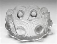 French Lalique Crystal "Cabochon" Bowl