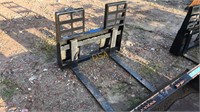 48" Skid Pro Skidloader Pallet Forks Sn-060747