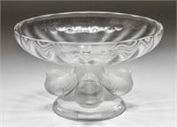 French Lalique Crystal "Nogent" Compote Candy Dish
