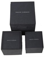 DAVID YURMAN RING & BRACELET BOXES -- LOT OF 3