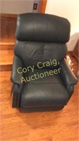 Lay Z Boy Leather Green Rocking Recliner Chair