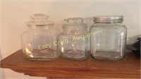 Clear Glass Cookie Jars