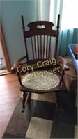 Solid Walnut Rocking Chair